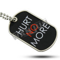 military dog tag pendant necklace